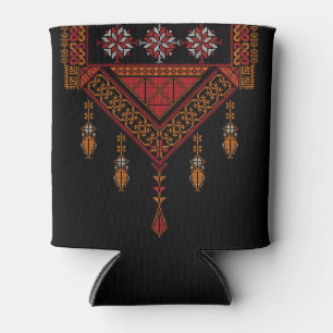 Palestinian Tatreez  Embroidery   palestine Art Can Cooler