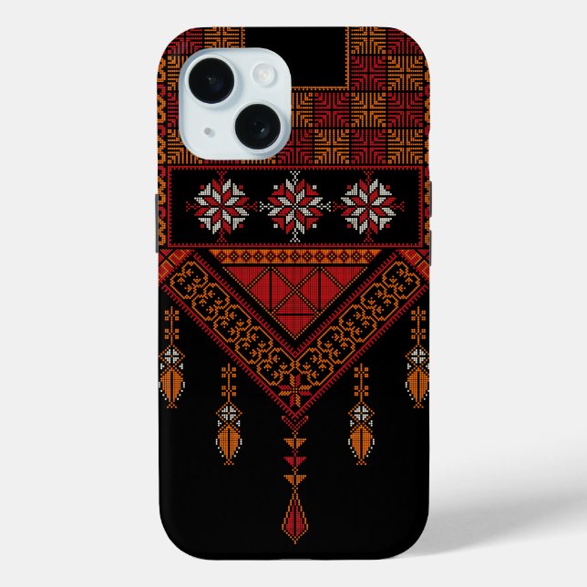 Palestinian Tatreez  Embroidery | palestine Art Case-Mate iPhone Case (Back)
