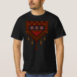 Palestinian Tatreez  Embroidery | Palestine art T-Shirt<br><div class="desc">This is a Palestinian Embroidery Pattern tatreez Traditional palestine clothes 1948 red and yellow Pattern art design For Palestinians, Palestine lovers Pro-Palestinian, or, everyone who supports freedom and justice and fights injustice. To all supporters of the just Palestinian cause. Rise and support the liberation of Palestine and Gaza and the...</div>
