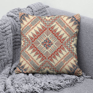 Palestinian Tatreez Fashion Throw Pillow 12