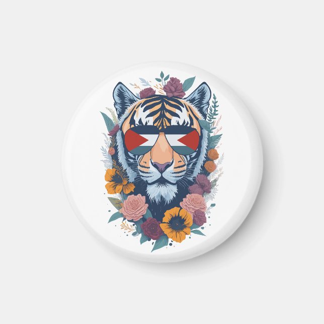 Palestinian tiger - Palestine FLAG  Magnet (Front)