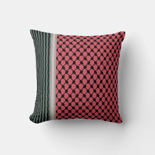 Palestinian watermelon Hatta Keffiyeh Kufiya Folk Cushion