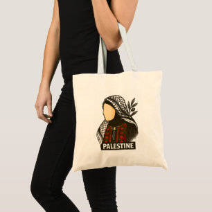 Palestinian woman tote bag