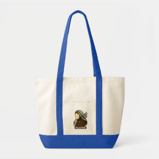 Palestinian woman tote bag