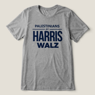 Palestinians for Harris Walz Tri-Blend Shirt