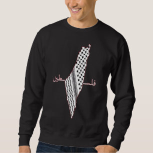 Palestinians Map Keffiyeh Arab Scarf Shemagh Pales Sweatshirt