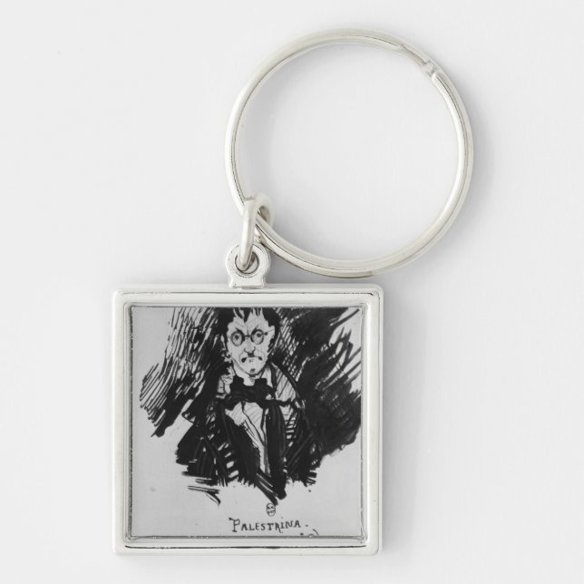 Palestrina in a Black Suit Key Ring (Front)