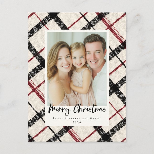 Palid Christmas classic Holiday Postcard (Front)