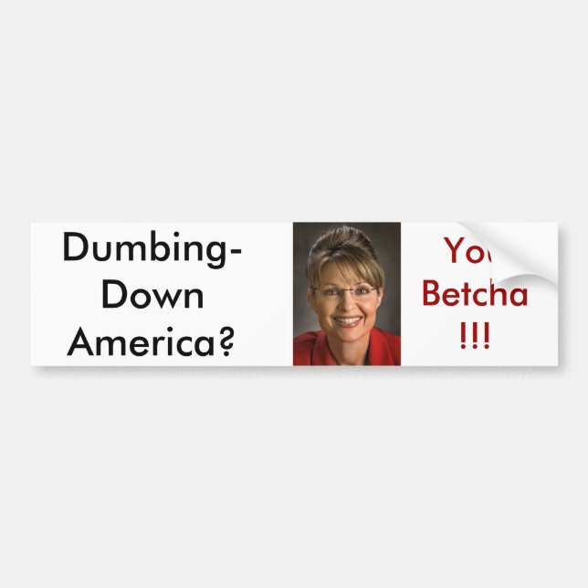 Palin1 Bumper Sticker (Front)