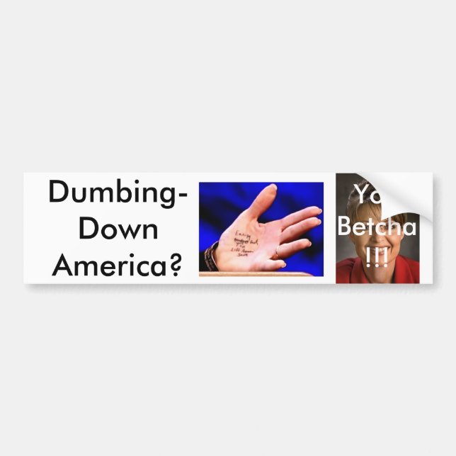 Palin3 Bumper Sticker (Front)