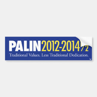 Palin 2012-2014 1/2 bumper sticker