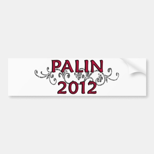Palin 2012 Vine Bumpersticker Bumper Sticker (Front)