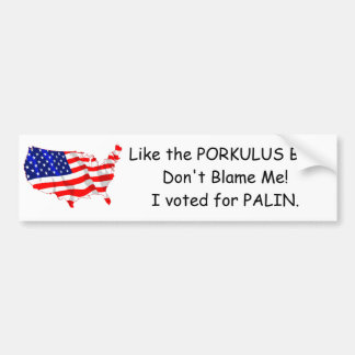 PALIN  Bumper Sticker
