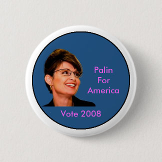 Palin for America 6 Cm Round Badge