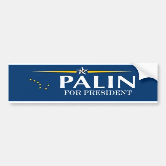 palin for pres bumper sticker (Front)