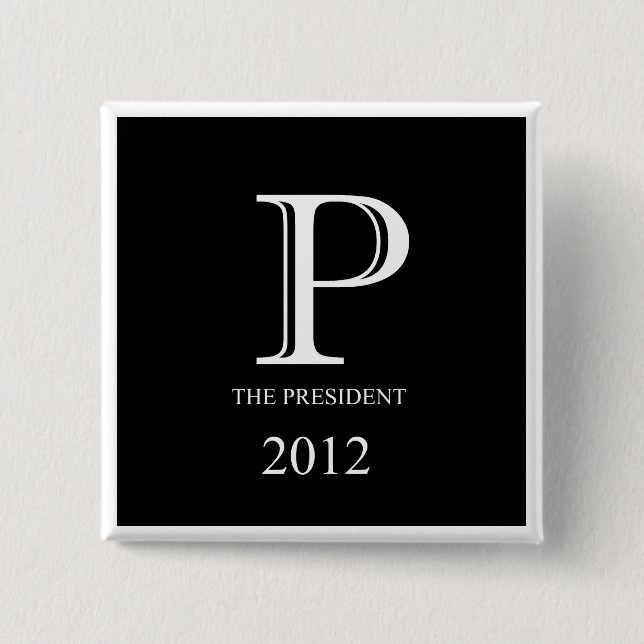 Palin for President 15 Cm Square Badge (Front)