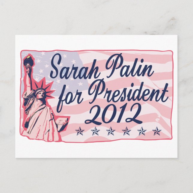 Palin Lady Liberty Postcard (Front)