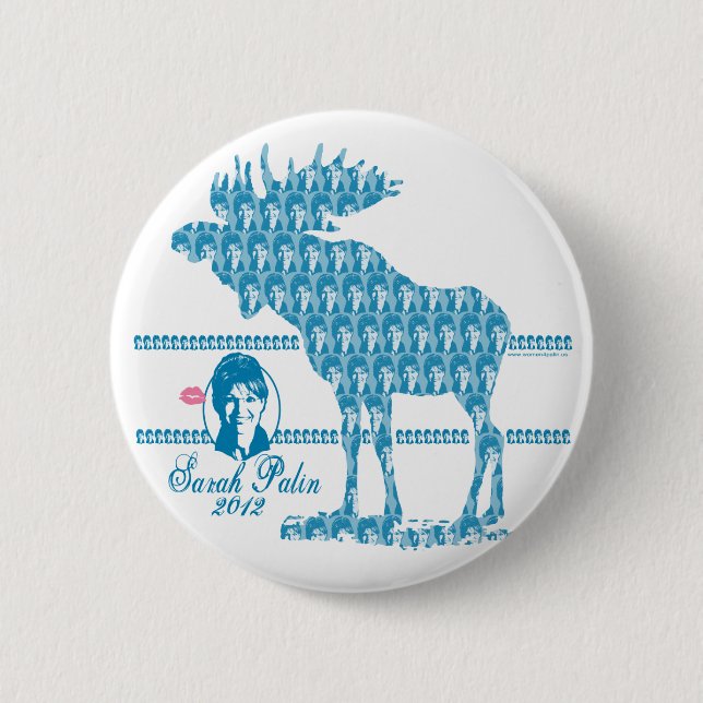 Palin Moose 2012 Button (Front)