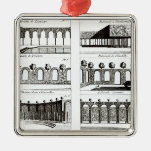 Palisade designs, from 'Theory and Practice of Gar Metal Tree Decoration