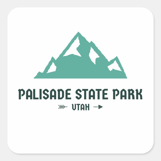 Palisade State Park - Utah Square Sticker (Front)