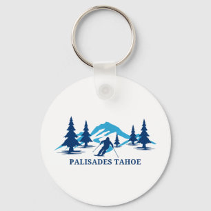 Palisades tahoe california ski resort skiing skier key ring