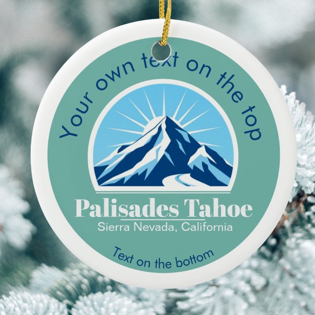Palisades Tahoe Christmas Ornament – Blue Mountain (Creator Uploaded)