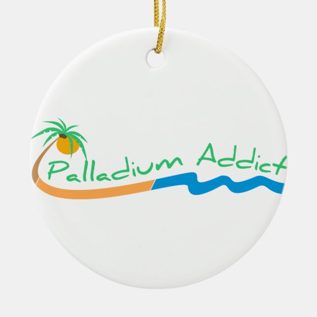 Palladium Addict Christmas Ornament Logo (Front)