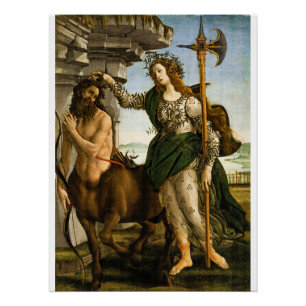 Pallas and the Centaur by Sandro Botticelli Poster