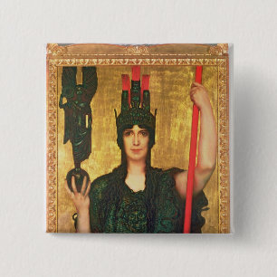 Pallas Athena 15 Cm Square Badge