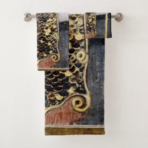 Pallas Athena by George & Gustav Klimt Bath Towel Set