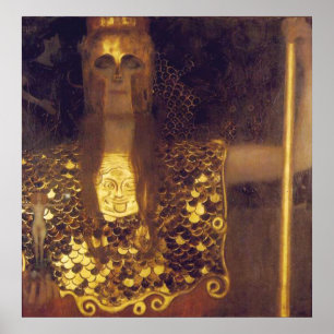 Pallas Athena by Gustav Klimt Poster