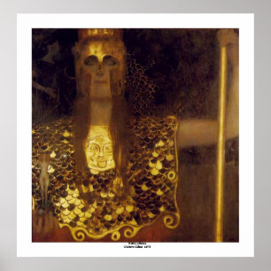 Pallas Athena by Gustav Klimt Poster