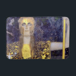 Pallas Athena, Gustav Klimt Bath Mat<br><div class="desc">Gustav Klimt (July 14, 1862 – February 6, 1918) was an Austrian symbolist painter and one of the most prominent members of the Vienna Secession movement. Klimt is noted for his paintings, murals, sketches, and other objets d'art. In addition to his figurative works, which include allegories and portraits, he painted...</div>