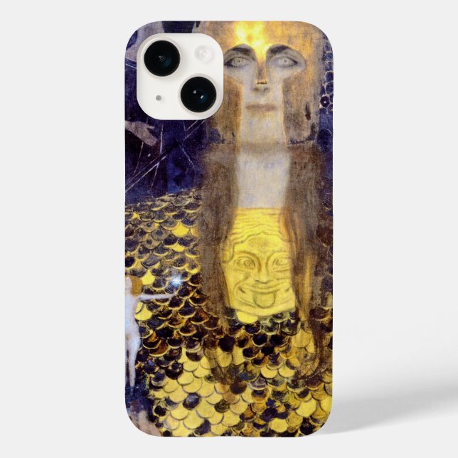 Pallas Athena, Gustav Klimt Case-Mate iPhone Case (Back)