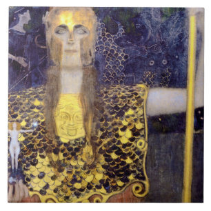 Pallas Athena, Gustav Klimt Ceramic Tile
