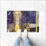 Pallas Athena, Gustav Klimt Doormat<br><div class="desc">Gustav Klimt (July 14, 1862 – February 6, 1918) was an Austrian symbolist painter and one of the most prominent members of the Vienna Secession movement. Klimt is noted for his paintings, murals, sketches, and other objets d'art. In addition to his figurative works, which include allegories and portraits, he painted...</div>