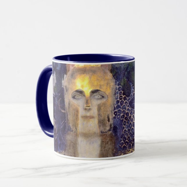 Pallas Athena, Gustav Klimt Mug (Front Left)