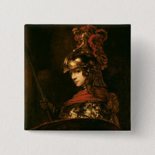 Pallas Athena or, Armoured Figure, 1664-65 15 Cm Square Badge