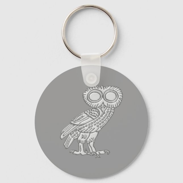 Pallas Athene Athena Eule owl Key Ring (Front)