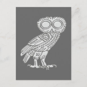Pallas Athene Athena Eule owl Postcard