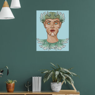 Pallas Athene Divine Feminine Sacred Art Poster