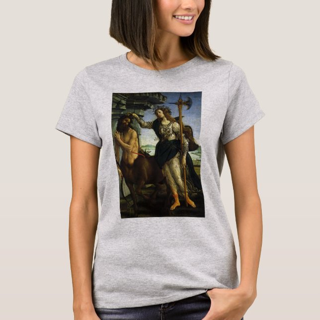 Pallas (Minerva) and Centaur by Sandro Botticelli T-Shirt (Front)