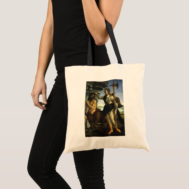 Pallas (Minerva) and Centaur by Sandro Botticelli Tote Bag (Front (Product))