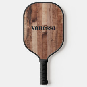 Pallet Wood Boards Minimal Modern Classic Name Pickleball Paddle