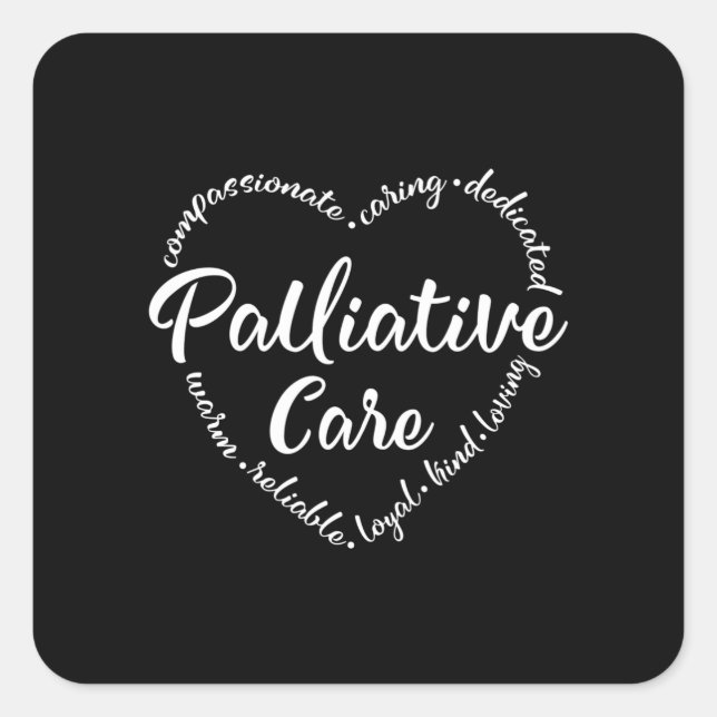 Palliative Care, Hospice, hospice worker Square Sticker (Front)