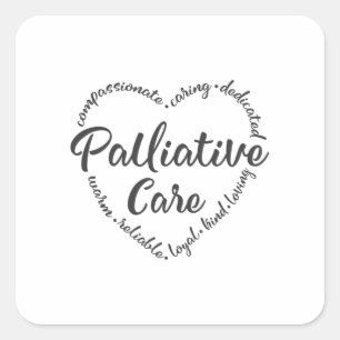 Palliative Care, Hospice, hospice worker Square Sticker