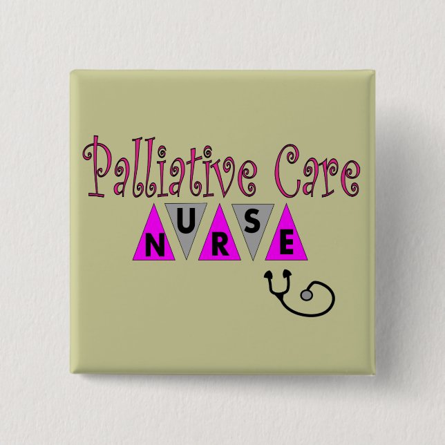 Palliative Care Nurse Gifts 15 Cm Square Badge (Front)
