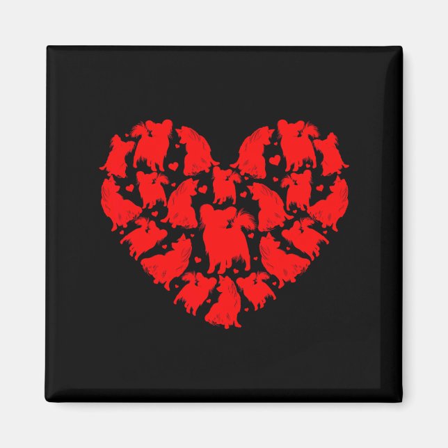 Pallon Dog Lover Funny Love Heart Pallon Valentine Magnet (Front)