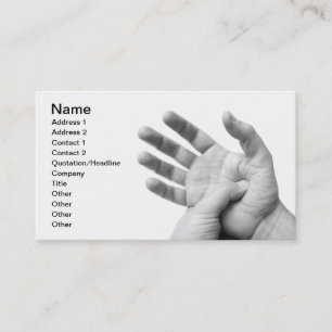Palm acupressure business card