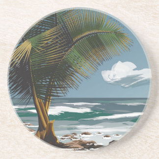 Palm and Beach Coaster